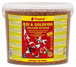 Pokarm dla ryb Tropical Koi & Goldfish Colour Sticks 5L