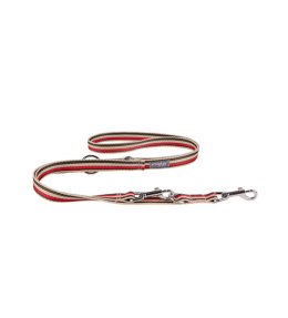 Smycz regulowana 6 in 1 Popular Czerwono-oliwkowy ROZMIAR S