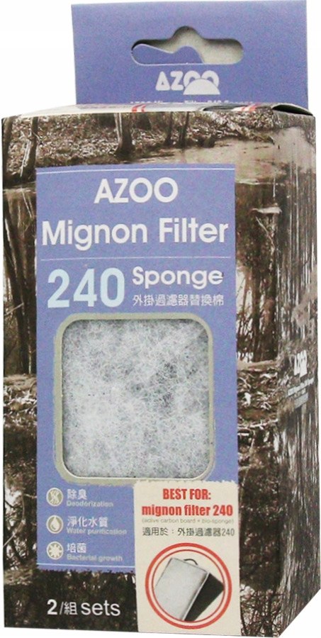 AZOO Mignon Filter Sponge 240 Wkłady do Mignon 240 Rodzaj inny